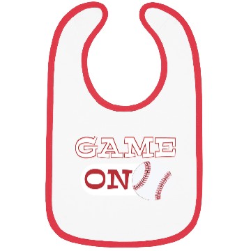 Discover Game ON baseball mode - baseball player Bibs