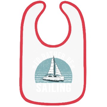 Discover Catamaran Captain I'd Rather Be Sailing Bibs