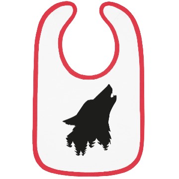 Discover Great Black Wolf for Forest Bibs