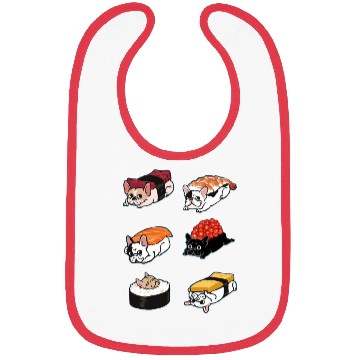 Discover Sushi Dog Bibs