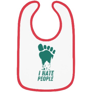 Discover I Hate People Bigfoot Big Foot Funny Bibs