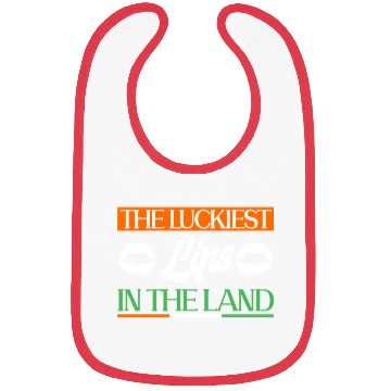 Discover The Luckiest Lips In The Land - St Patricks Day Bibs