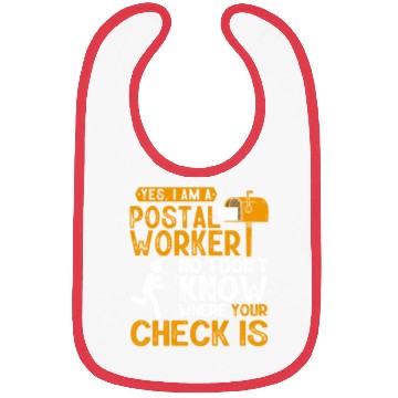 Discover Postal Worker, Post Man Bibs