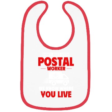 Discover Postal Worker, Post Man Bibs