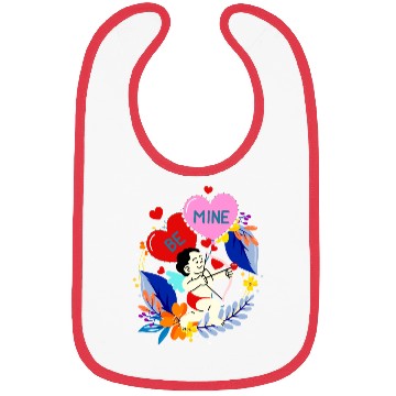 Discover Cupid Be Mine - Valentines Day Bibs