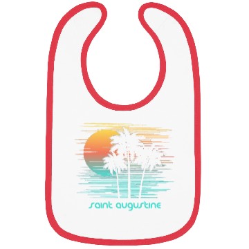 Discover Saint Augustine Florida Stylish Souvenir Vacation Bibs