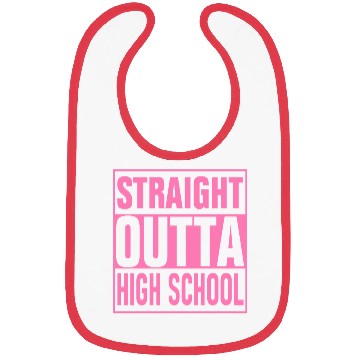 Discover Straight Outta High School graduation Bibs