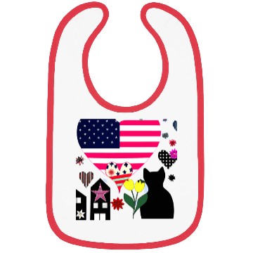 Discover CAT CELEBRATE VALENTINE DAY Bibs