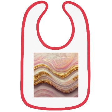 Discover Pink Agate Geode Stone Bibs