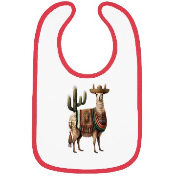 Discover Cute Llama Animal Lovers Mexican Llama Mexican Bibs