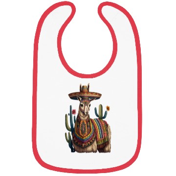 Discover Cute Llama Animal Lovers Mexican Llama Mexican Bibs