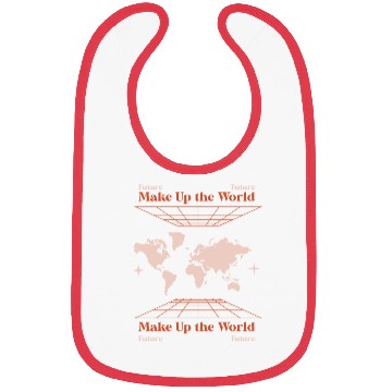 Discover Make Up the World Bibs