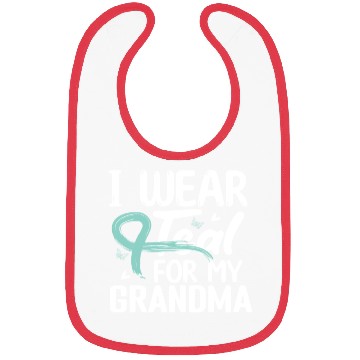 Discover I Wear Teal For My Grandma Cervical Cancer Bibs