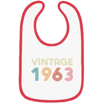 Discover 60th Birthday - Vintage 1963 Bibs