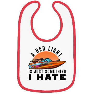 Discover Drag Boat Racing Racer Speed Boat Driver Bibs