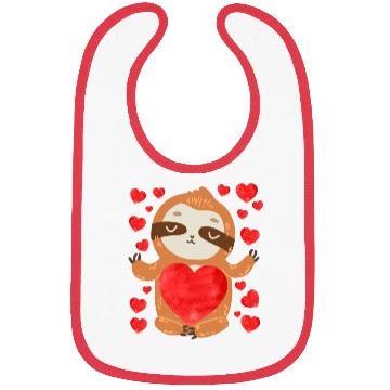 Discover Couple love you my sloth Valentine's Day Bibs