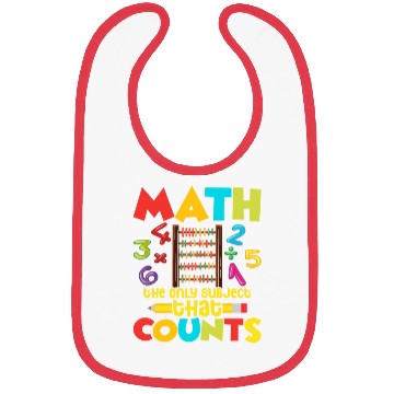 Discover Math Is The Only Subject That Counts Education Mat Bibs