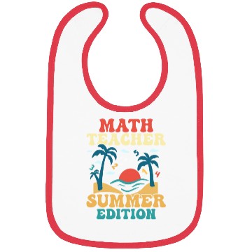 Discover Math Teacher Summer Edition School Education Bibs
