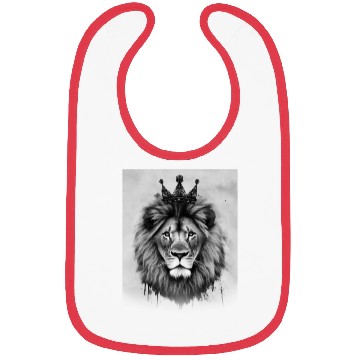 Discover Lion with a crown Bibs