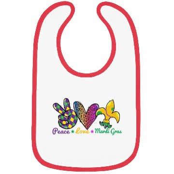 Discover Love Peace Mardi Gras Outfit New Orleans Bibs