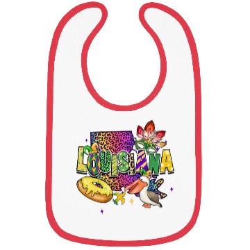 Discover New Orleans Men Women Louisiana Mardi Gras Outfit Bibs