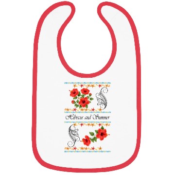 Discover Hibiscus and Summer - Vintage Bibs