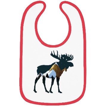 Discover Night Forest Moose Bibs