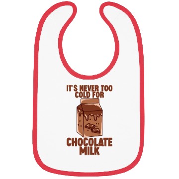 Discover It's Never Too Cold For Chocolate Milk 2 Bibs