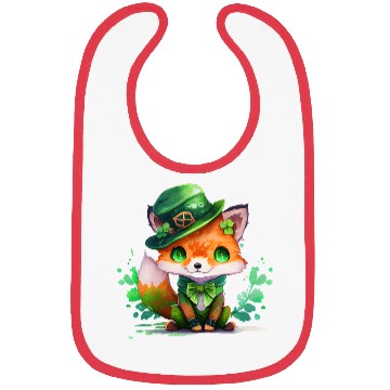 Discover St Patrick's Day Irish Funny Fox Saint Patrick Bibs