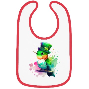 Discover St Patrick's Day Irish Hummingbird Saint Patrick Bibs