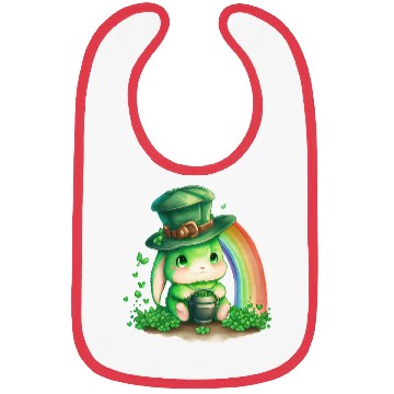Discover St Patrick's Day Irish Funny Rabbit Saint Patrick Bibs