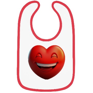 Discover Valentines day love Bibs design.