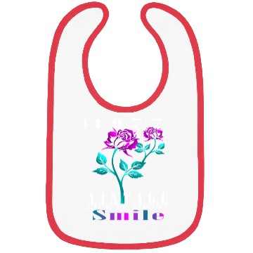 Discover 1977 Born Vintage Rose Gift Bibs