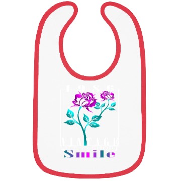 Discover 1986 Born Vintage Rose Gift Bibs