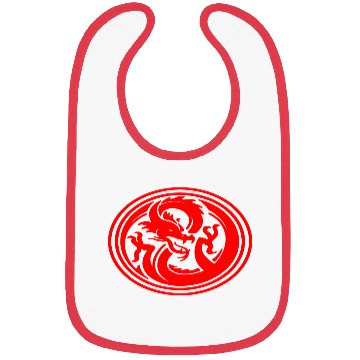 Discover Dragon Emblem Bibs Round Red Dragon Bibs bad d