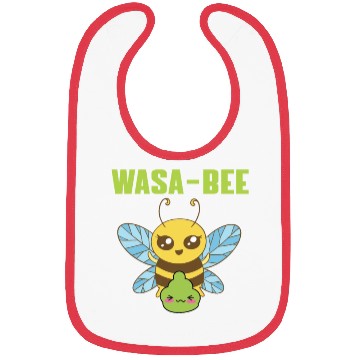 Discover Cute Wasabi Bee Pun Bibs