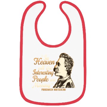 Discover Nietzsche Quote Design for a Philosophy Student Bibs