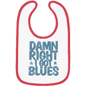 Discover Damn right I got Blues Music Trumpet Bibs