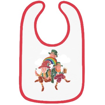 Discover Three Leprechauns - St Patricks Day Irish Bibs