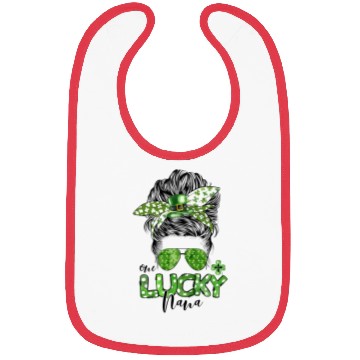 Discover One Lucky Nana Matching Family St Patricks Day Bibs