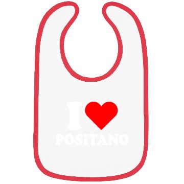 Discover I Love Positano Italy Travel Heart Amalfi Coast Bibs