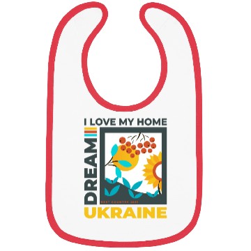 Discover Print Ukraine sunflower Bibs