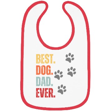 Discover FUNNY BEST DOG DAD EVER CLASSIC Bibs