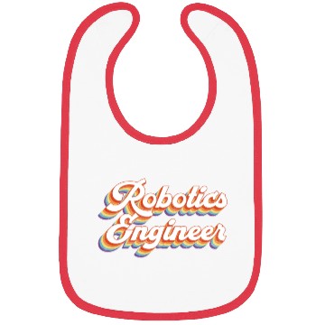 Discover Robot Robotics Engineer Retro Bibs