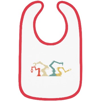 Discover Robot Robotics Engineer Retro Bibs