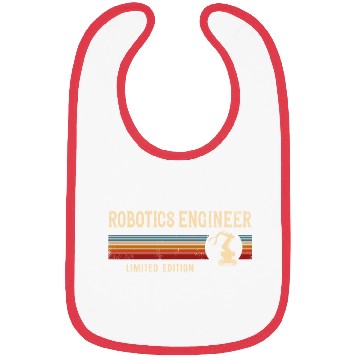 Discover Robot Robotics Engineer Retro Bibs