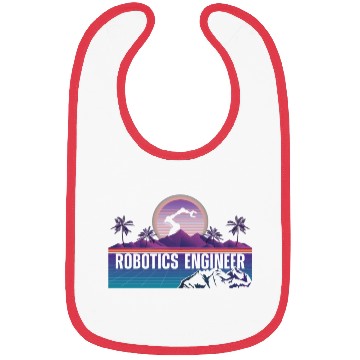 Discover Robot Robotics Engineer Retro Bibs