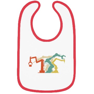 Discover Robot Robotics Engineer Retro Bibs