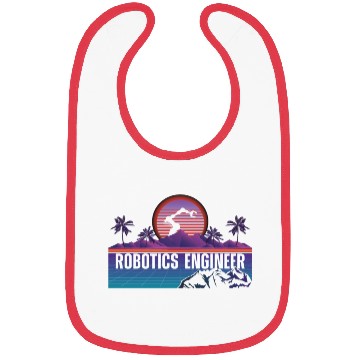 Discover Robot Robotics Engineer Retro Bibs