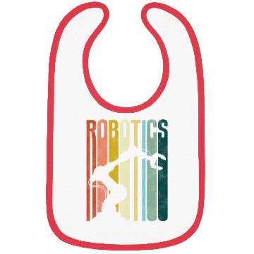 Discover Robot Robotics Engineer Retro Bibs